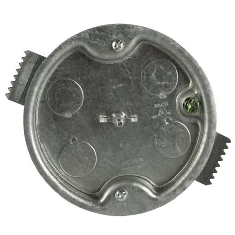 small pancake junction box|shallow round old work box.